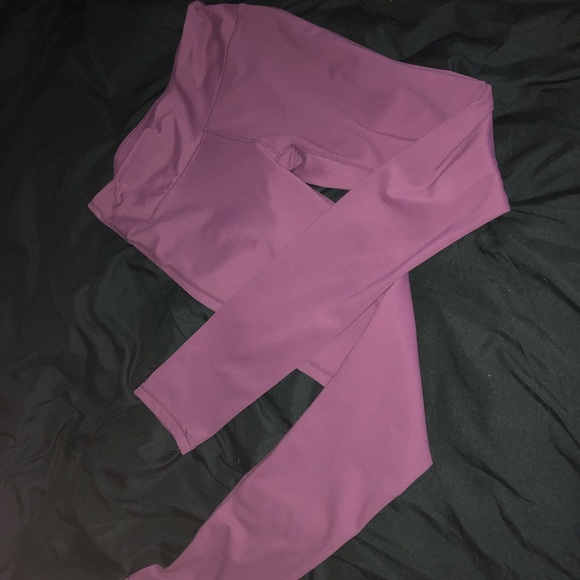 Burgundy Fabletics Leggings - Picture 1 of 4